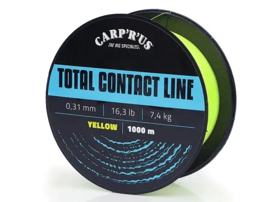 Carp ´R´ Us Vlasec Total contact Line Yellow 1000m 0,31mm 16,3lb 7,4kg