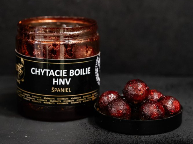 RiverBaits Chytacie boilie v dipe HNV - Španiel 20mm