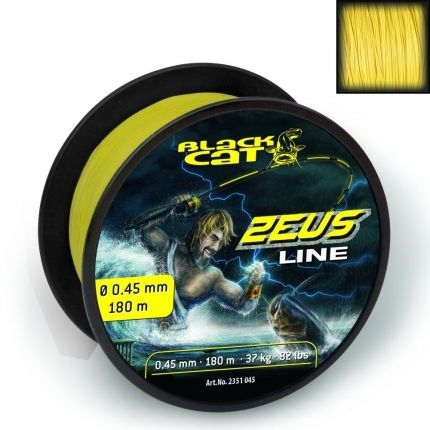 Black Cat Šnúra Zeus line svietivo žltá nosnosť: 59kg, priemer: 0,60mm, dĺžka: 300 m
